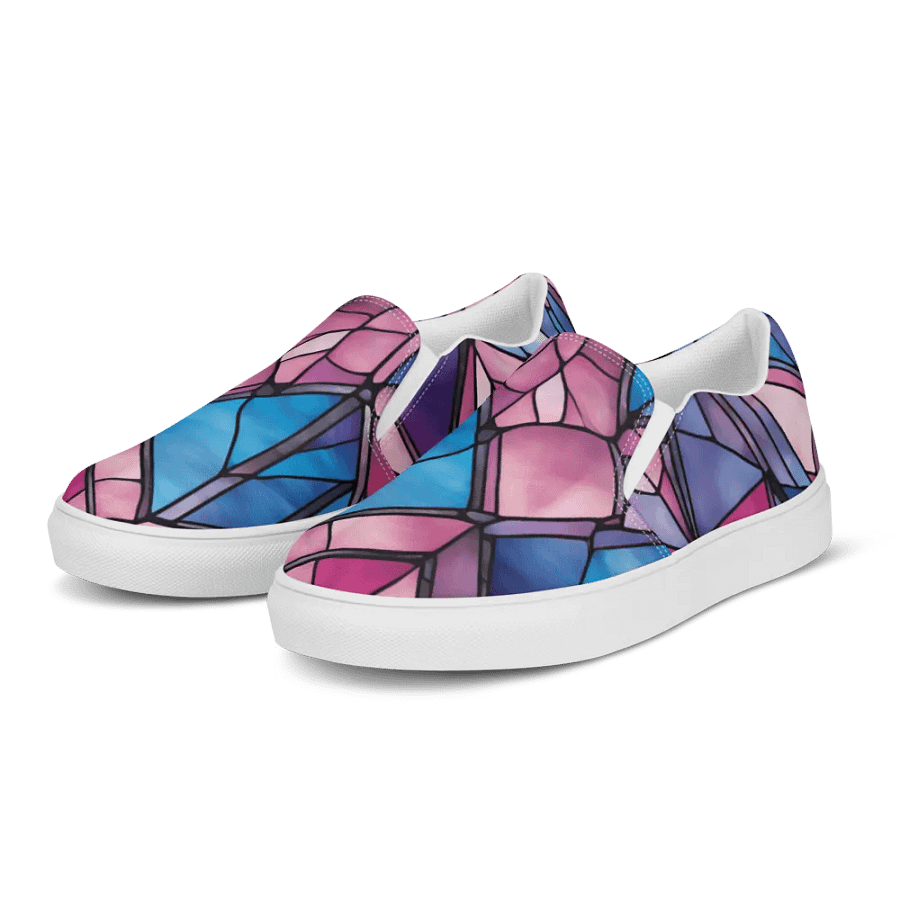 Geometric Glow Men's Slip-On Canvas Shoes product image (5)
