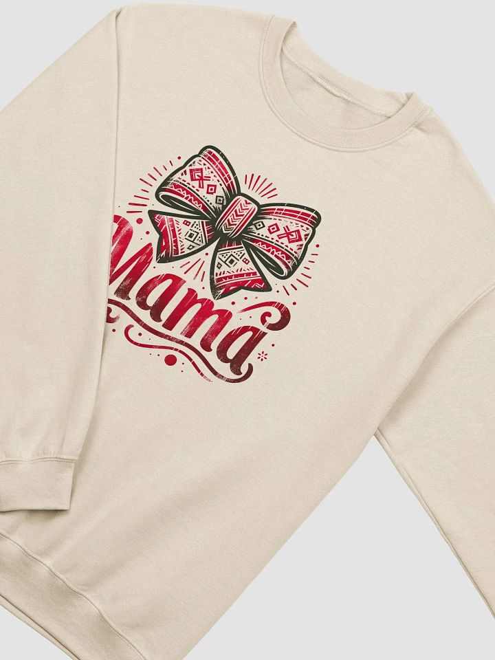 Mama Christmas Coquette Bow Graphic Sweatshirt product image (10)