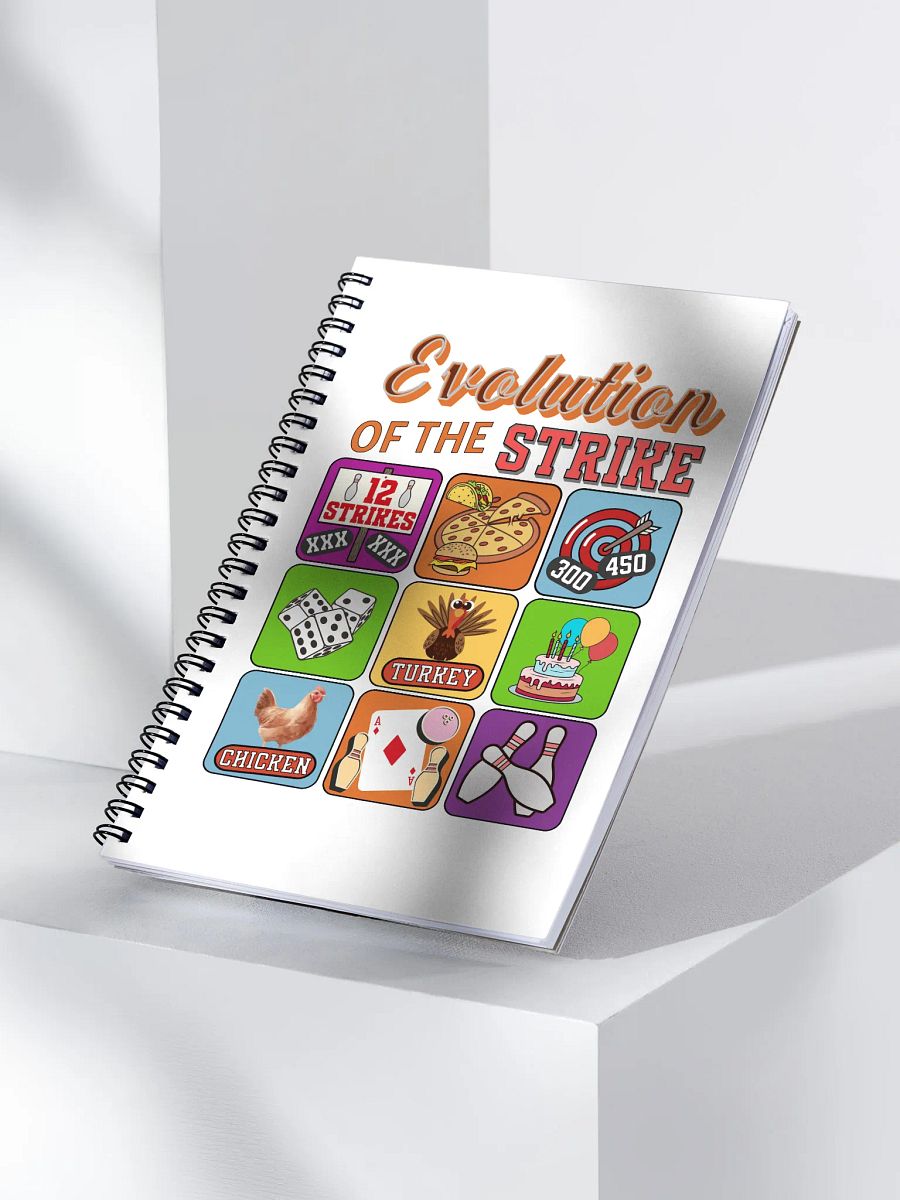 Evolution of the Strike Bowling Spiral Notebook product image (3)