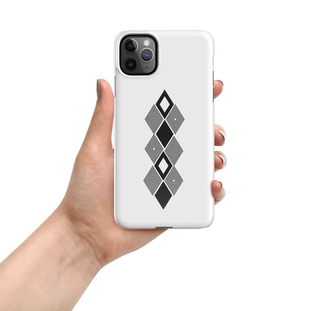 Black and white triangle design Snap Case for iPhone® product image (51)