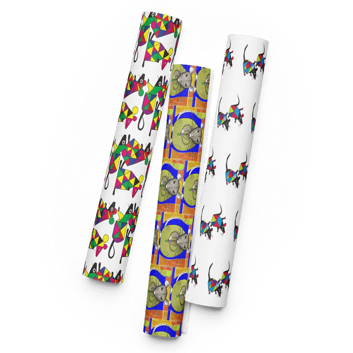 rats of cubism wrapping paper product image (1)