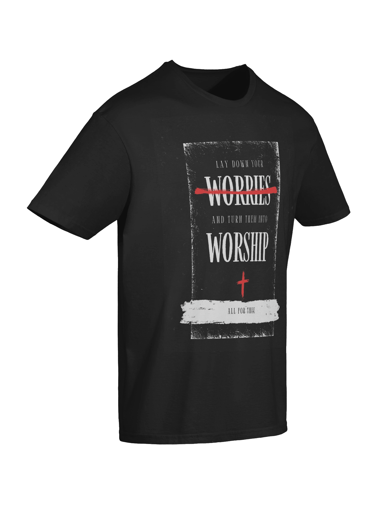 Turn Worries To Worship - Black T-Shirt product image (10)