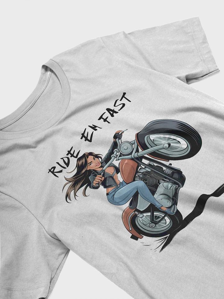 Ride Em Fast, Motorcycle Babe Unisex T-Shirt product image (26)