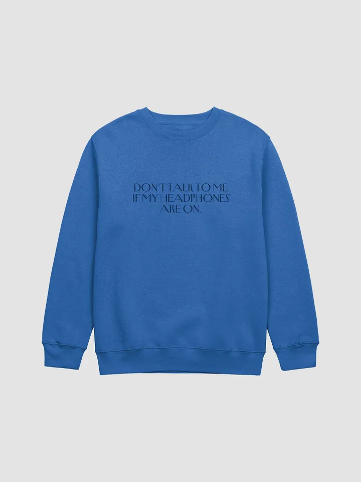 HEADPHONES ON (variant 3) printed crewneck product image (10)