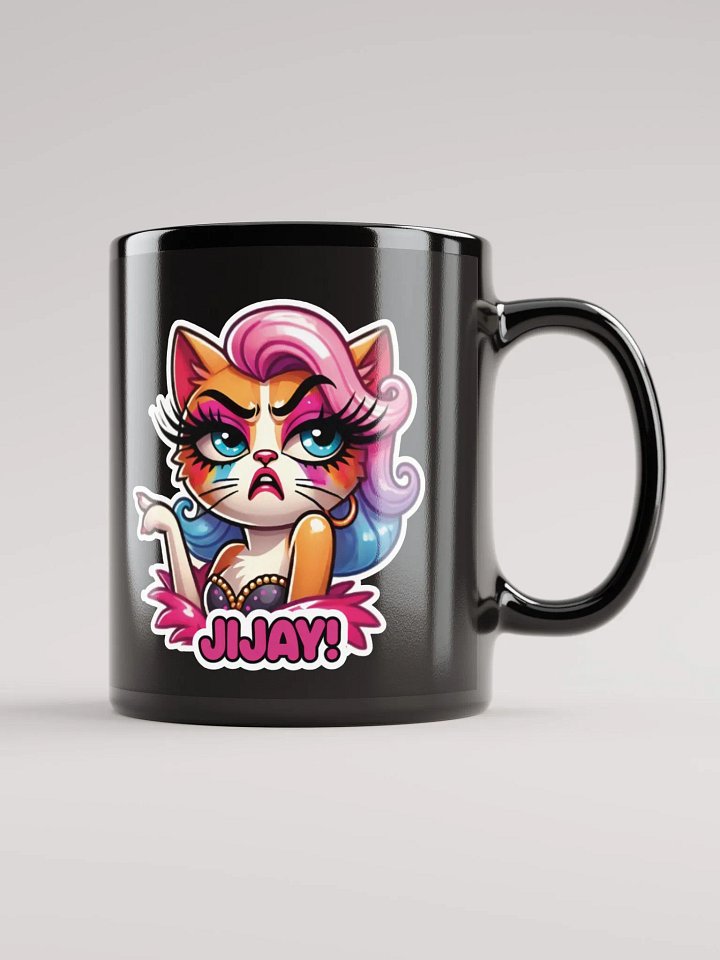 Jijay! Black Glossy Mug product image (1)