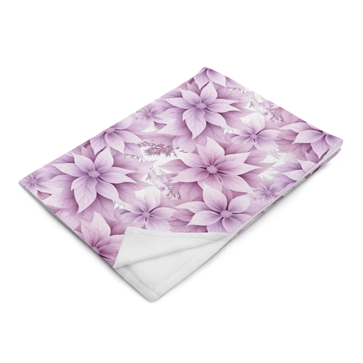 Purple Floral Blanket product image (2)
