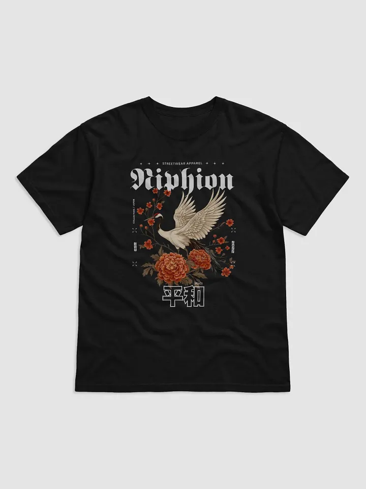 Japanese Streetwear Crane Tshirt - Peace product image (1)