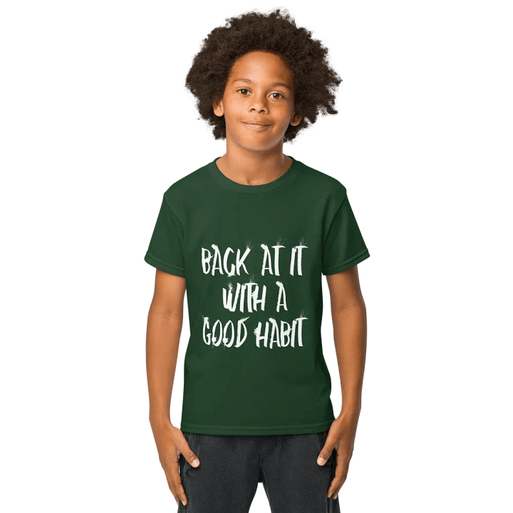 "Back At It With A Good Habit" Gildan Youth Sports Tee product image (18)
