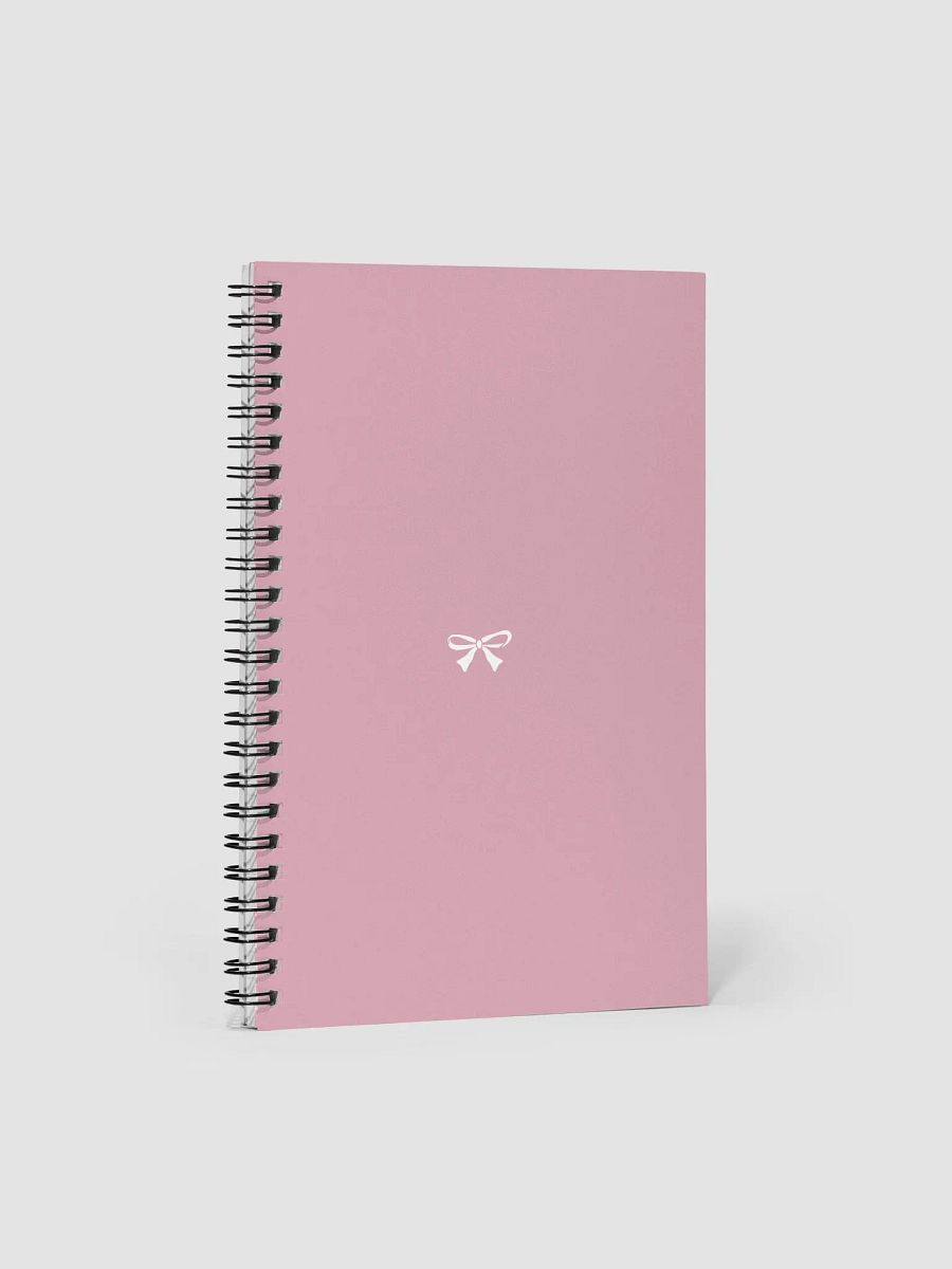 Light Summer Pink Bow Spiral Notebook product image (1)