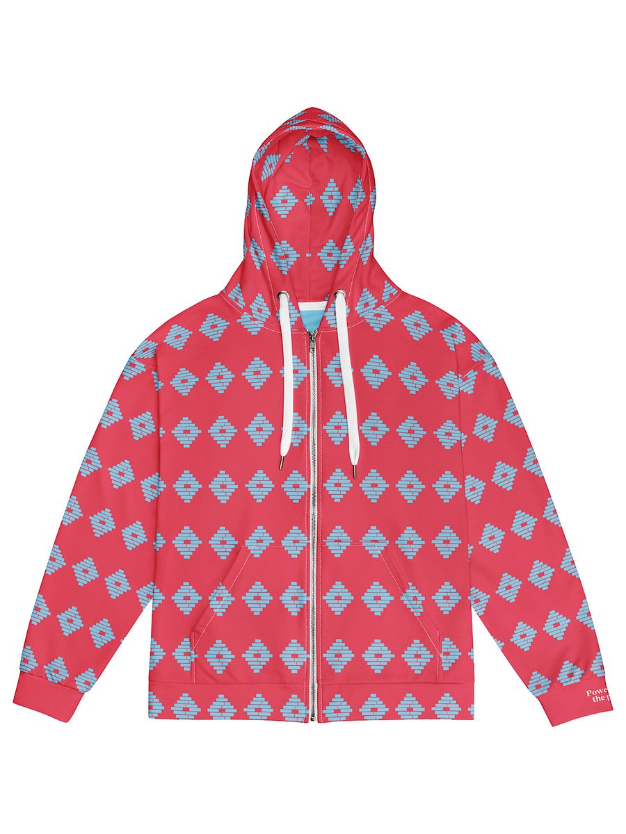 Powered by the People Zip Hoodie (Red/Blue) Image 3