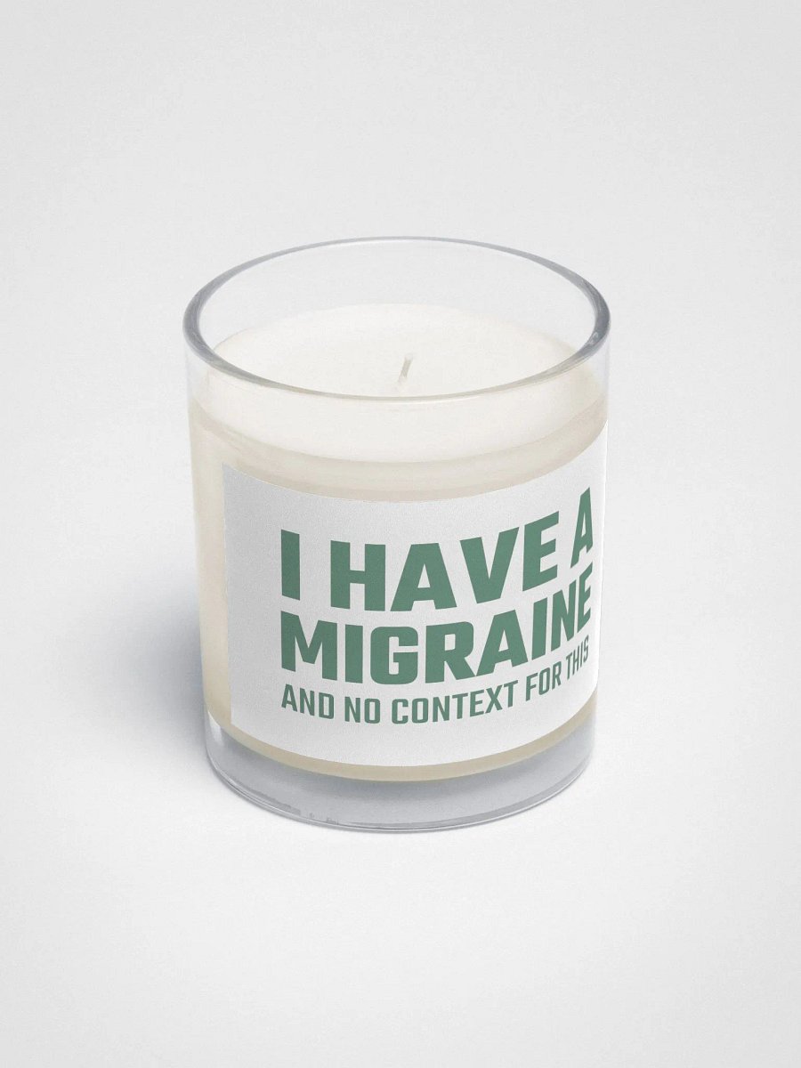I have a migraine soy candle product image (3)