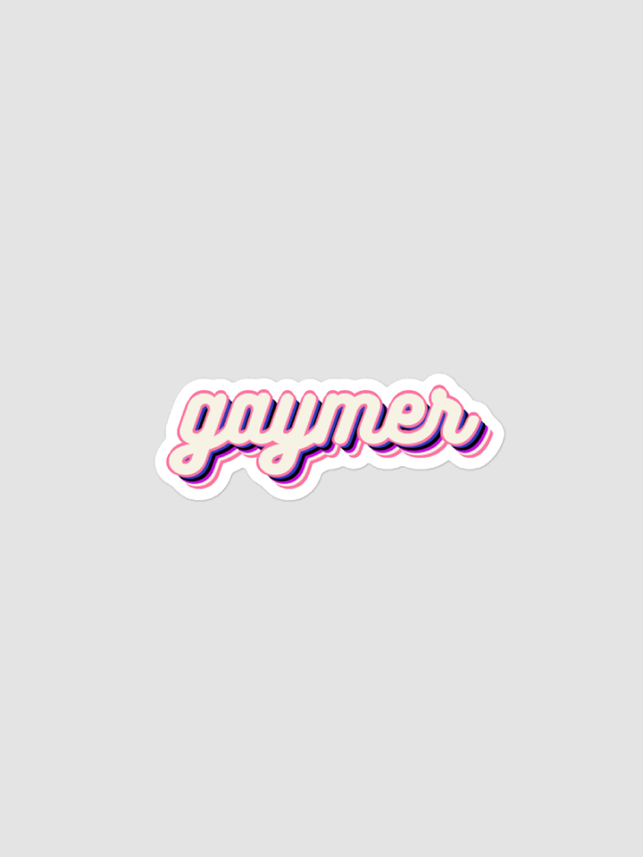 GAYMER STICKER - GENDERFLUID PRIDE product image (1)