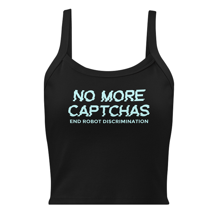 No More Captchas—End Robot Discrimination! Tank Top (Nightshade Queen ASMR) product image (1)