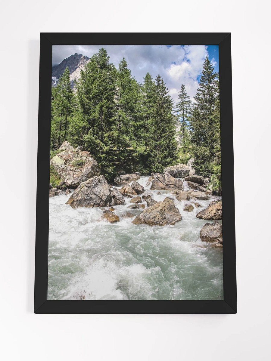 Print Fine Art - Rushing Waters at Lavachey – Mont Blanc, France product image (7)