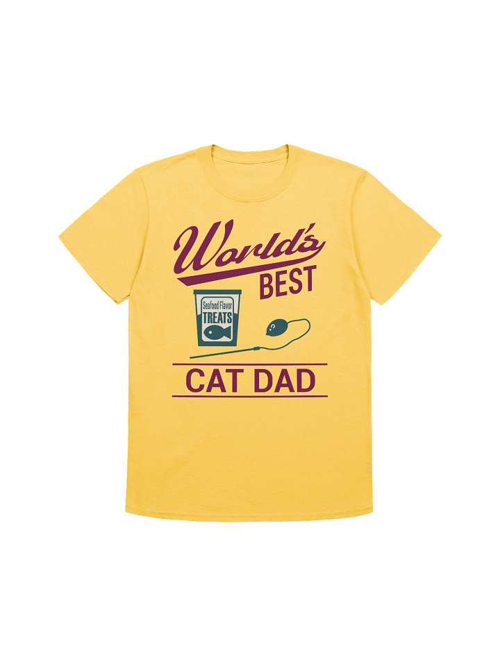 World's Best Cat Dad - Unisex Adult Super Soft Lightweight T-shirt product image (2)