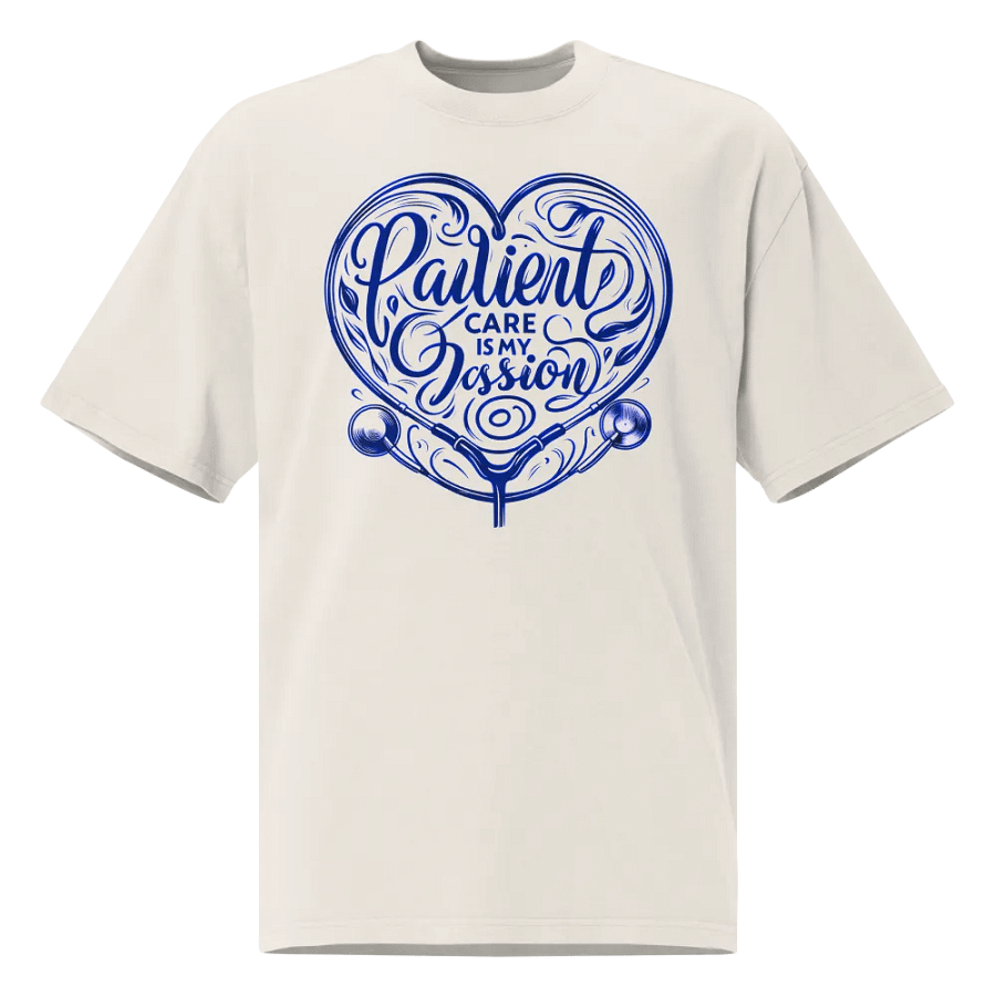 Passionate Patient Care Heart Print T-Shirt product image (3)