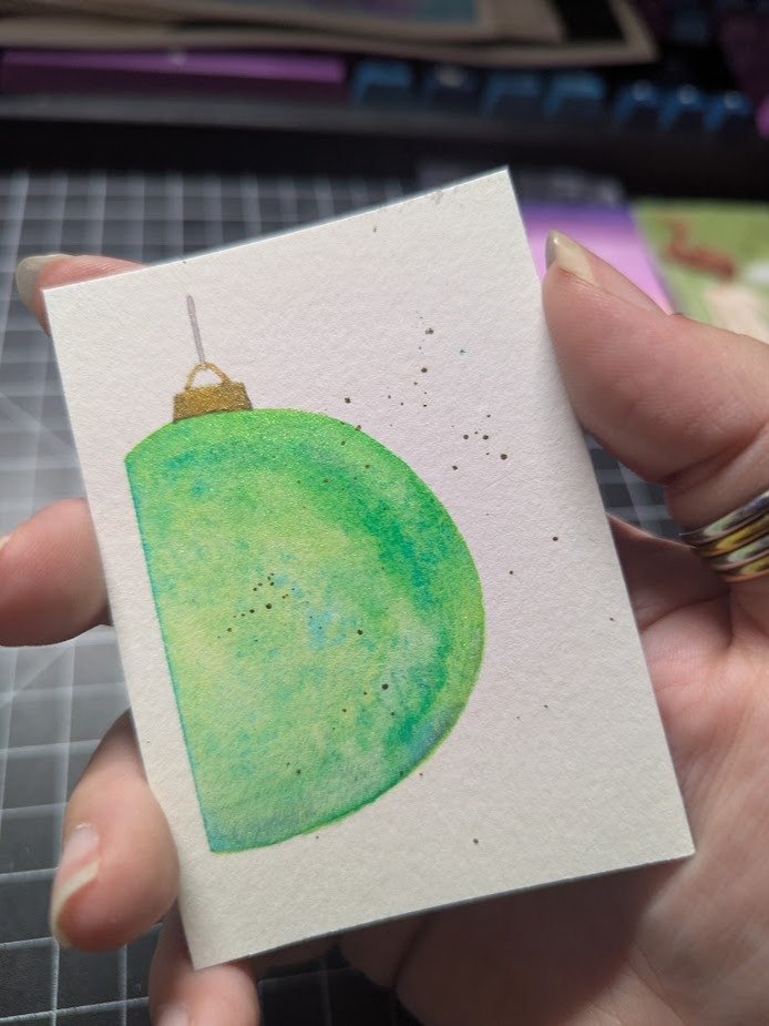 ATC - Christmas Bauble 2 (Green) product image (1)