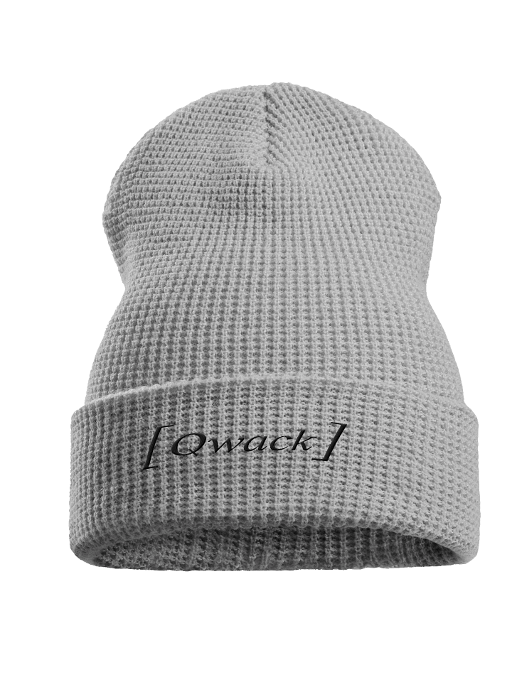 Minimalist Waffle Beanie - [Qwack] - BlkOut product image (3)
