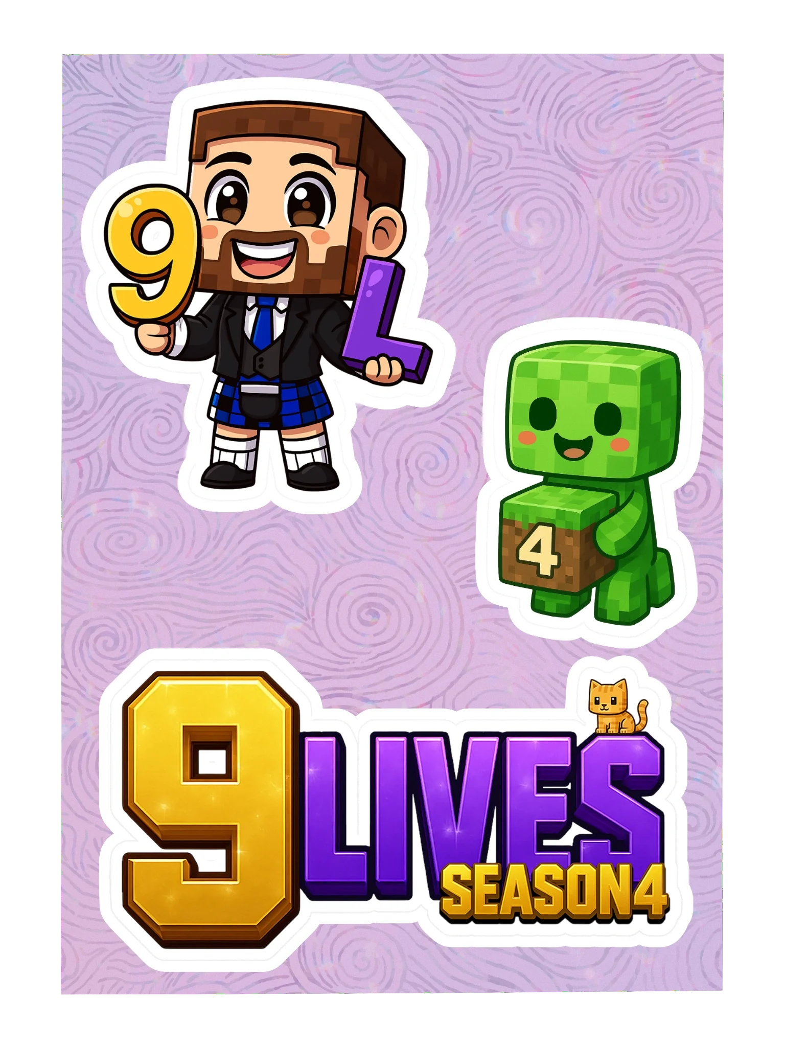 9LS4 Gandai_Gaming Sticker Sheet product image (1)