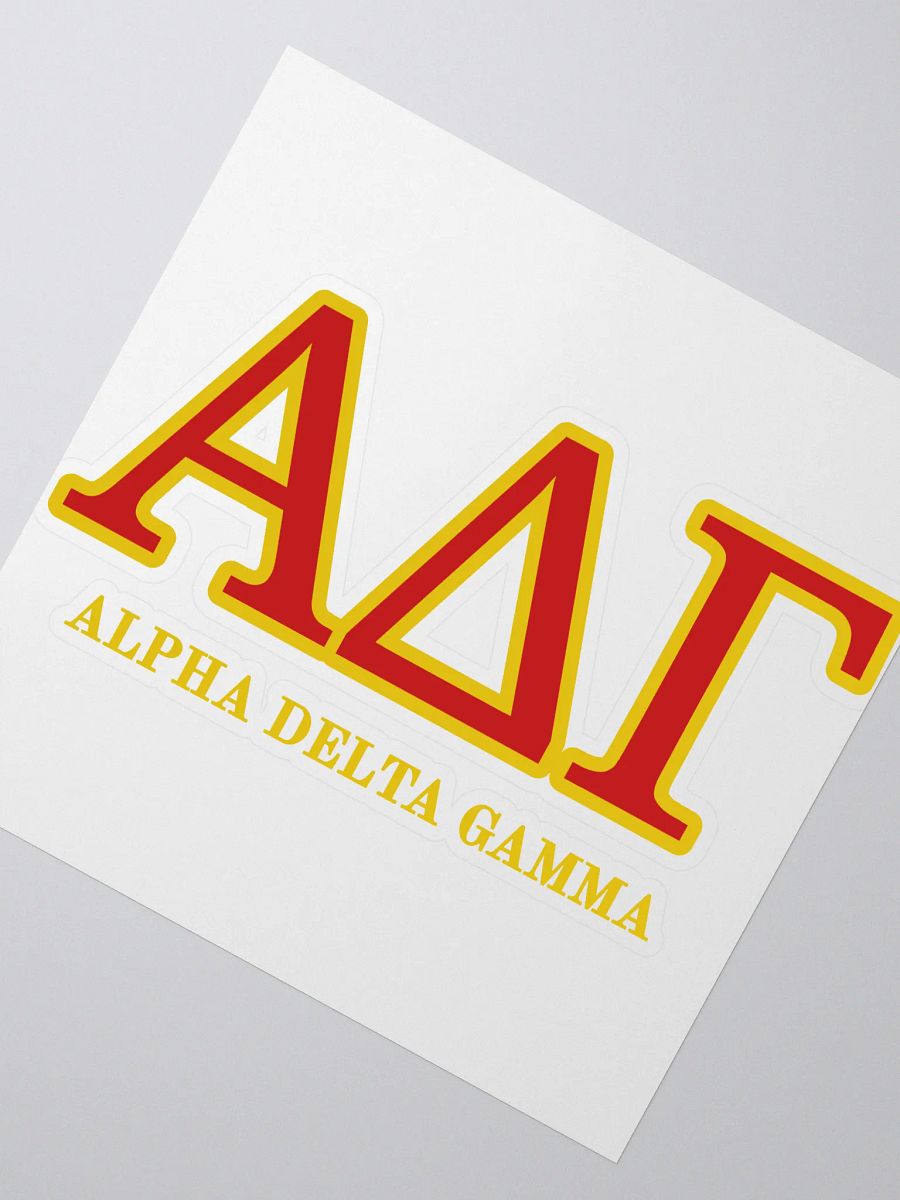 Copy of ADG Greek Letters Red/Gold - Sticker product image (2)
