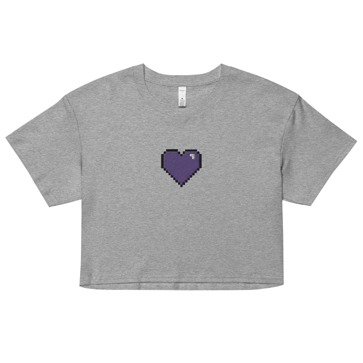 HollyRex Pixel Heart Women's Crop Top product image (1)