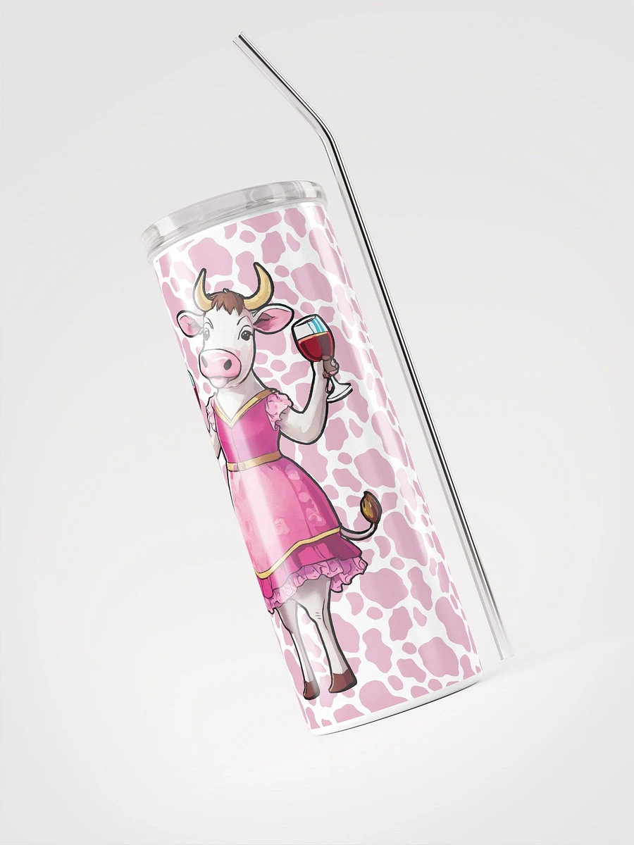 Tipsy on Wine Cow Tumbler product image (3)