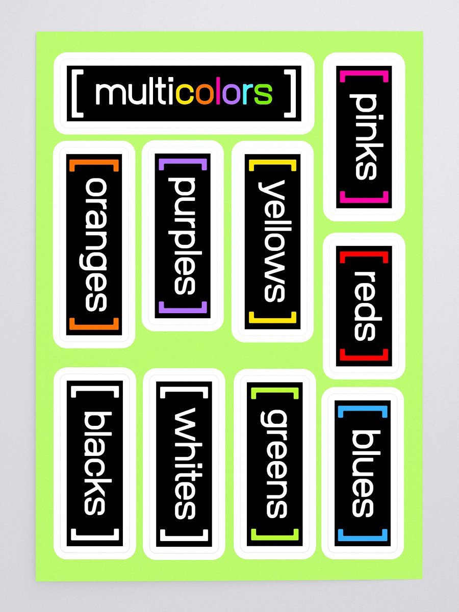 Drawer Labels by Color (black) product image (5)