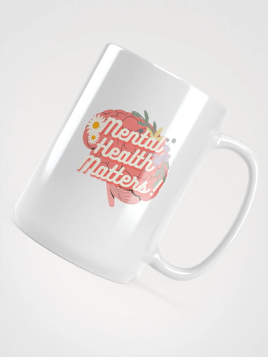 Floral Brain Mental Health Matters Mug product image (4)