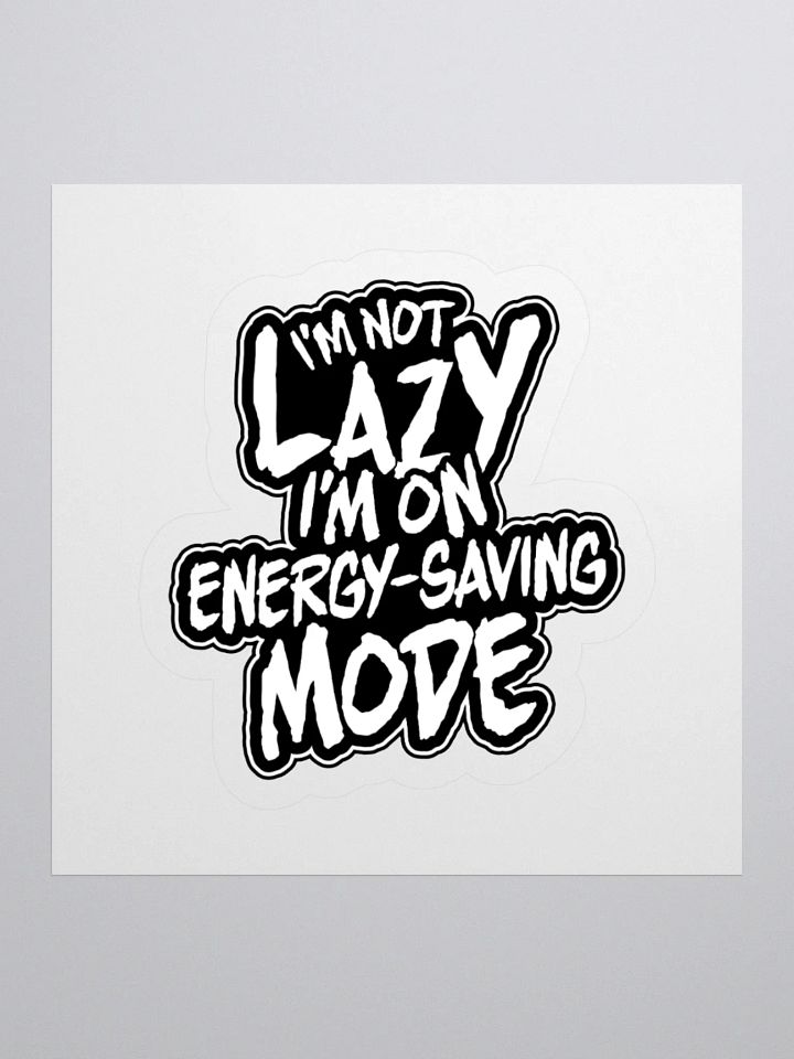 Funny Gamer Sticker – Energy-Saving Mode Engaged product image (2)