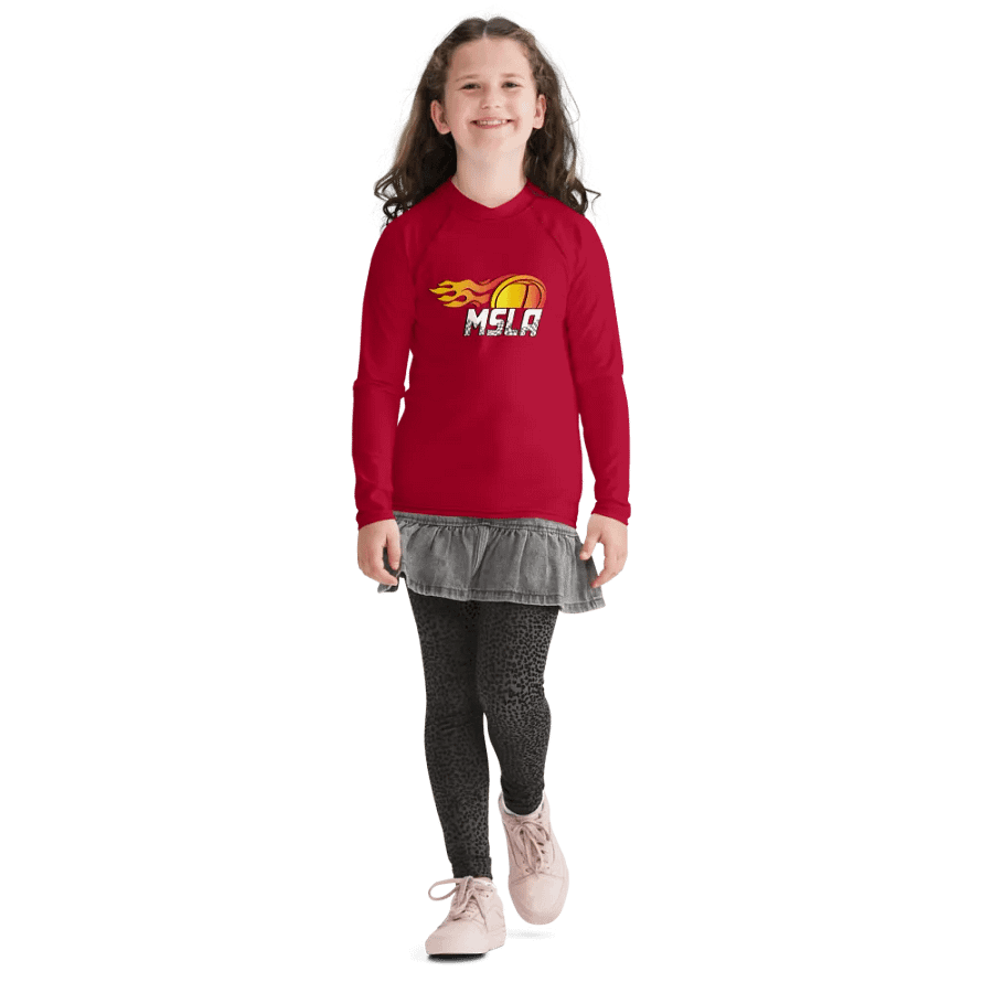 MSLA Red Youth Rash Guard product image (4)