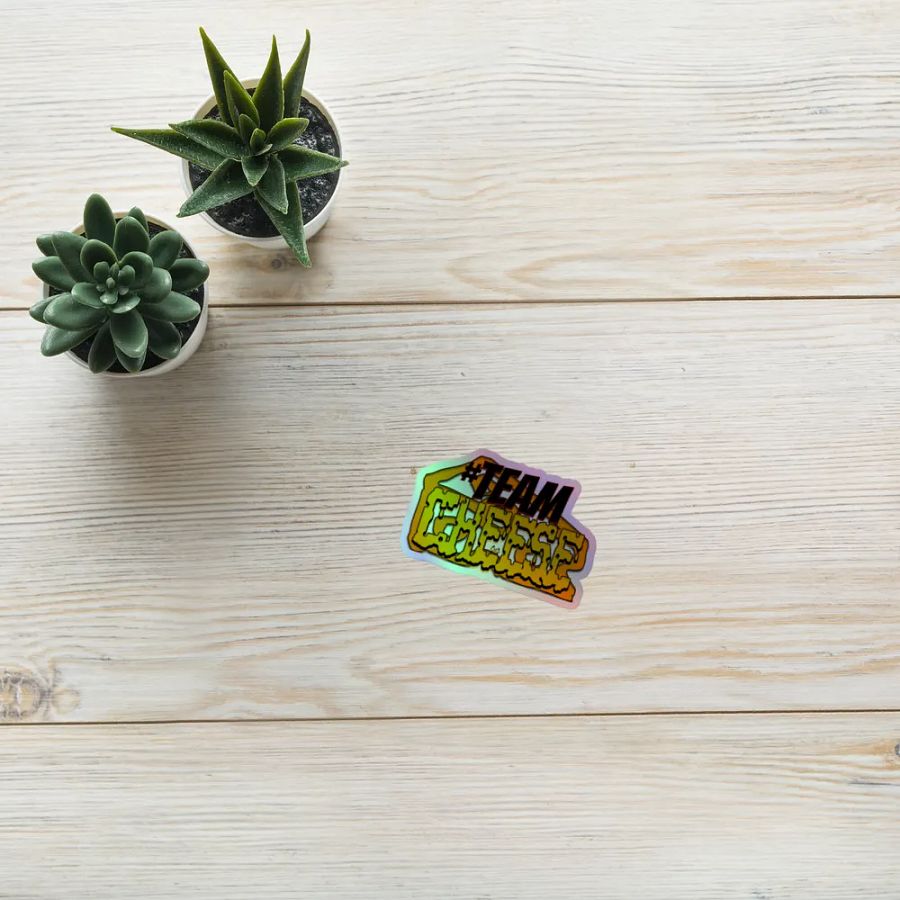 TEAM Cheese Holographic Sticker product image (10)