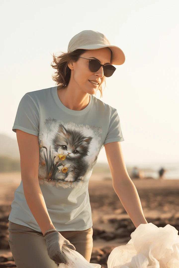 Whimsical Whiskers Kitten T Shirt Design product image (1)