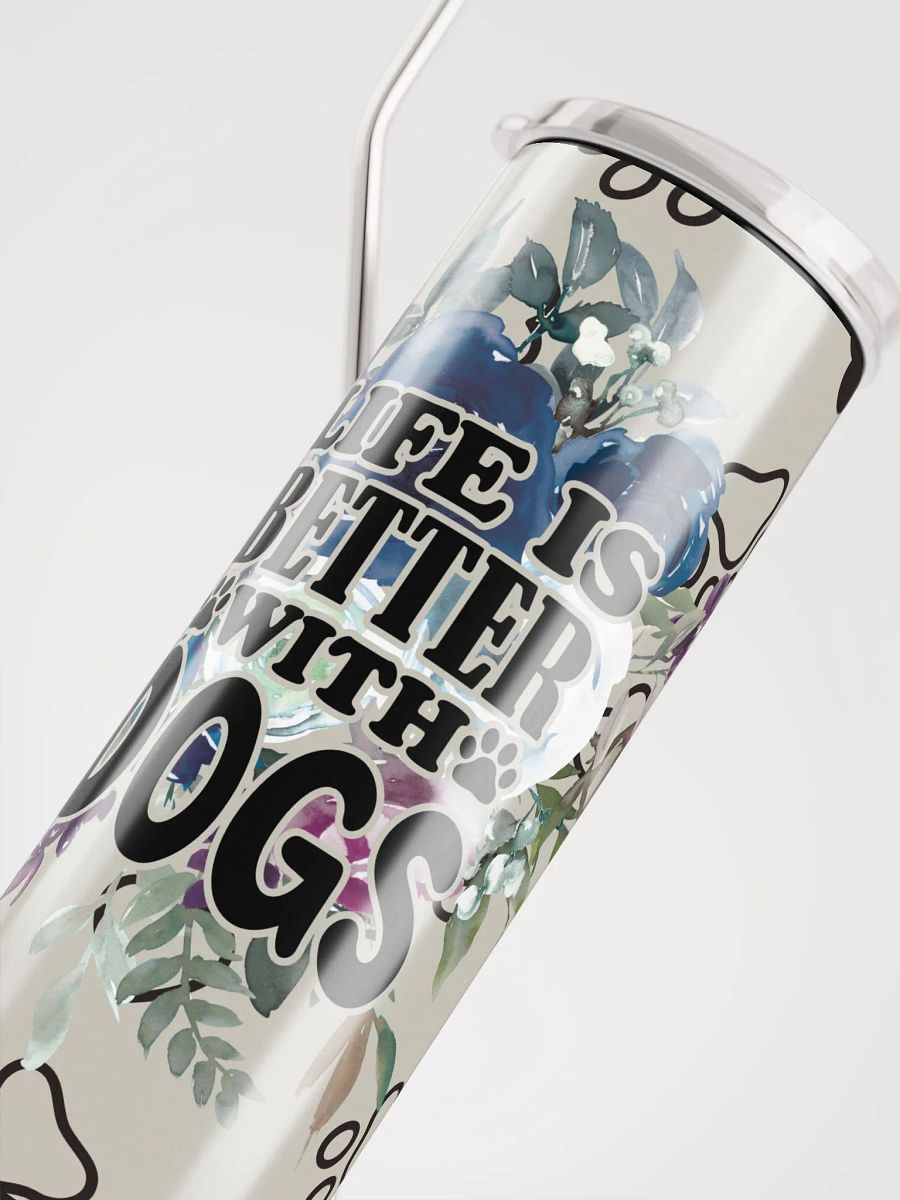 Floral Heart Dog Lover Tumbler product image (6)