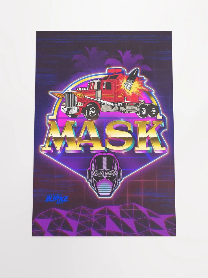 MASK 80's Cartoon 12x18 Fine Art Print product image (1)