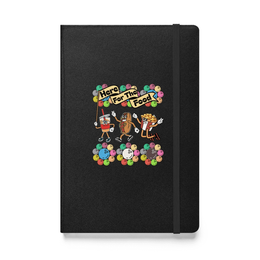 Here For The Food Bowling Foodie Fun Hardcover Journal product image (1)