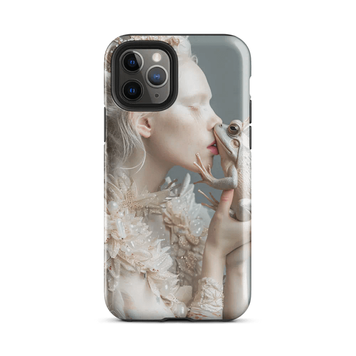 Albino girl kissing a Frog Prince Fantasy iPhone® Tough Case product image (25)