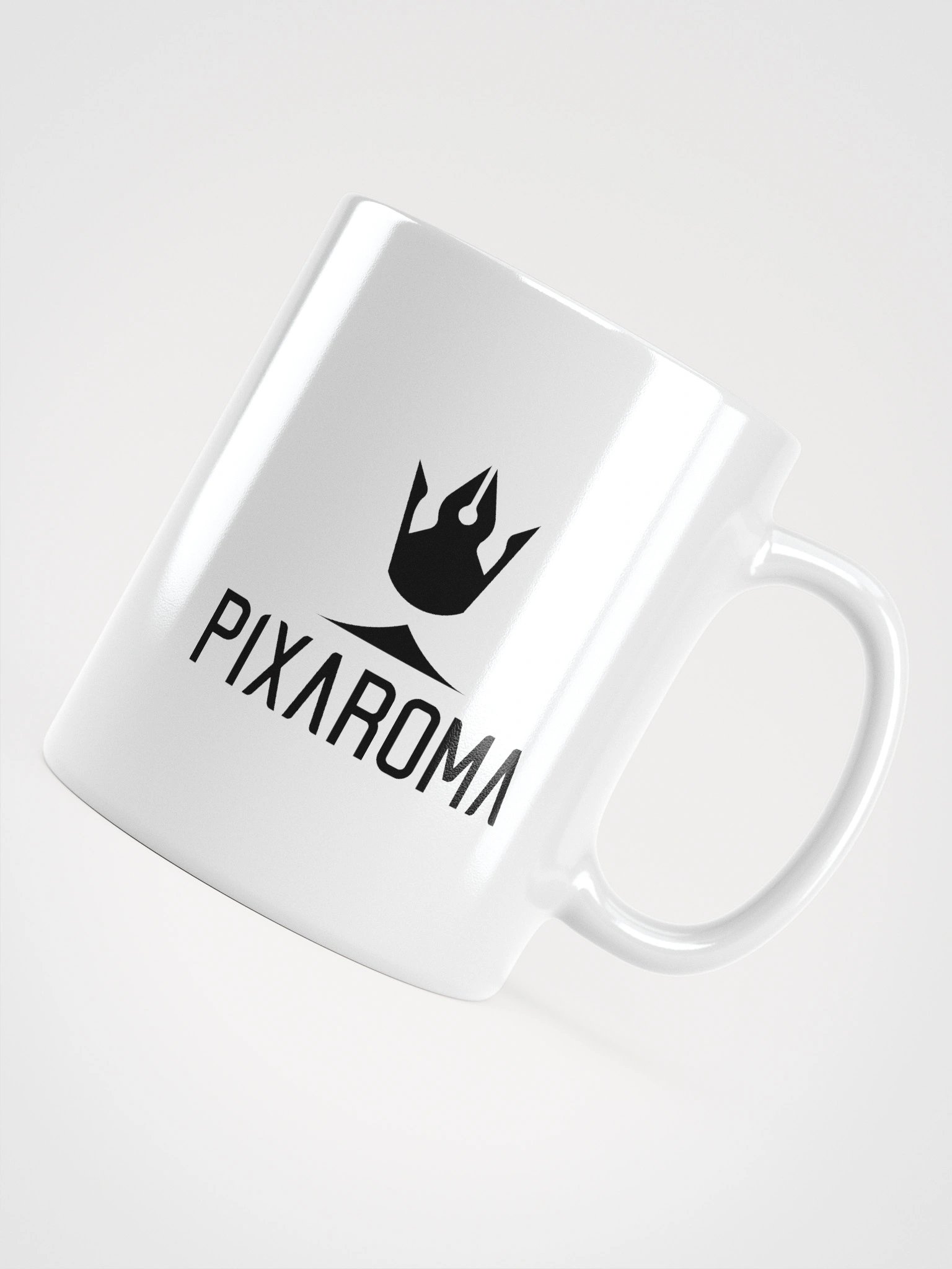 Pixaroma Black Logo White Mug product image (8)