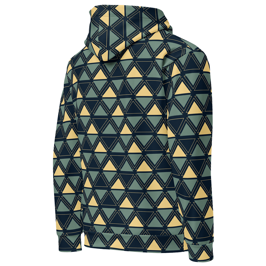 Triangulated Night Geometric Allover Print Hoodie for Men & Women product image (5)
