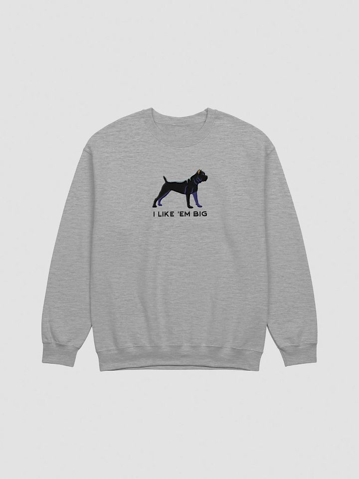 I Like 'Em Big Sweatshirt (Embroidered) of a Cane Corso(Black) product image (10)