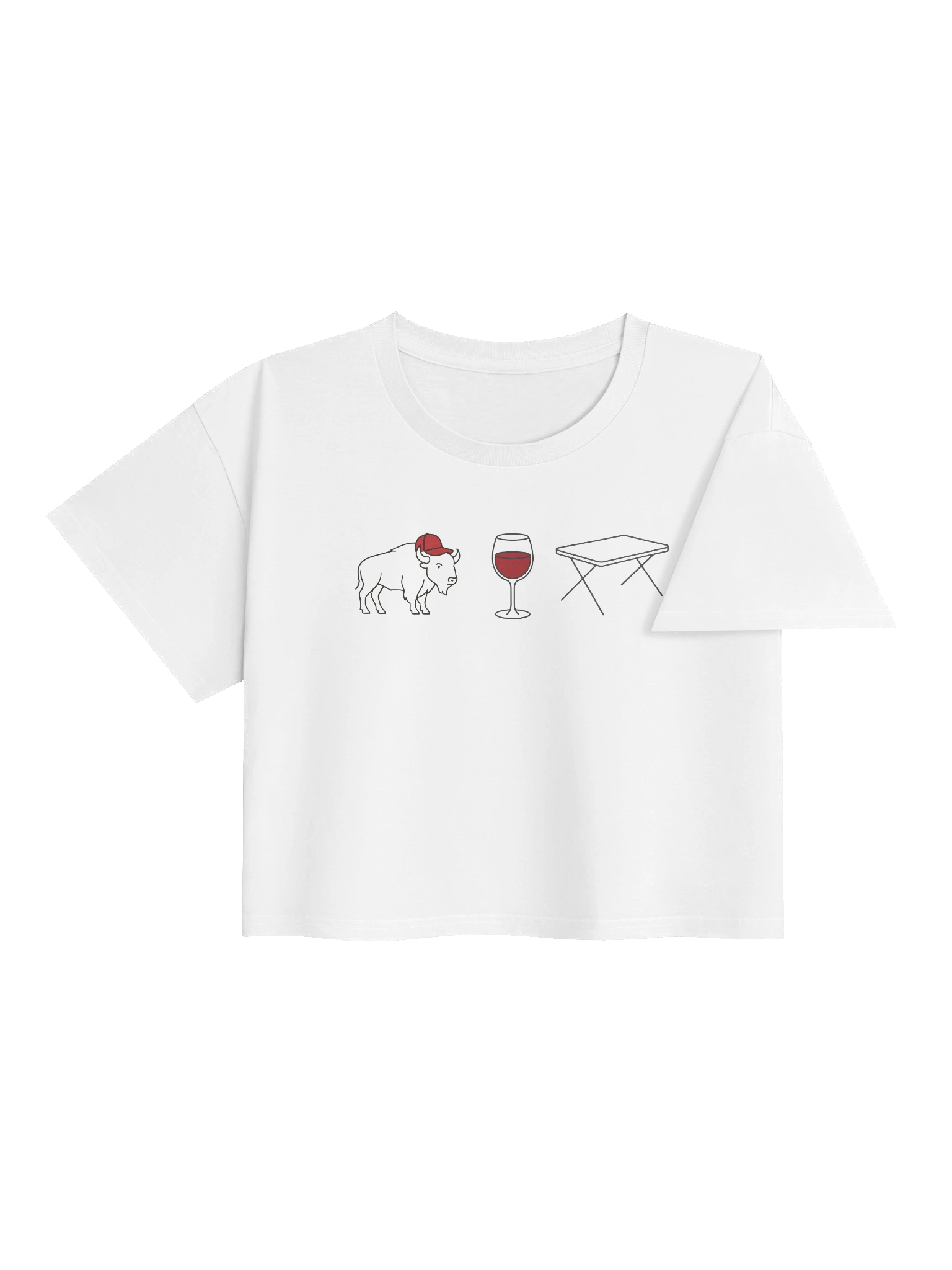 Football & Wine Crop Top product image (4)