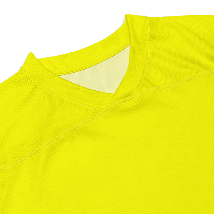 Plain Color Yellow Hockey Fan Jersey product image (2)