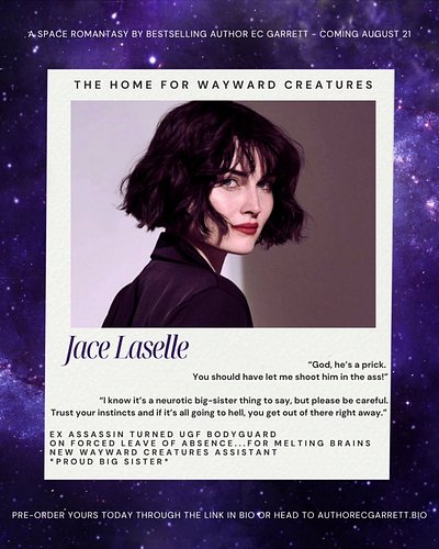 Meet Jace Laselle. 

THE HOME FOR WAYWARD CREATURES (Vol 1) is my new paranormal space romantasy series about the galaxy’s on...