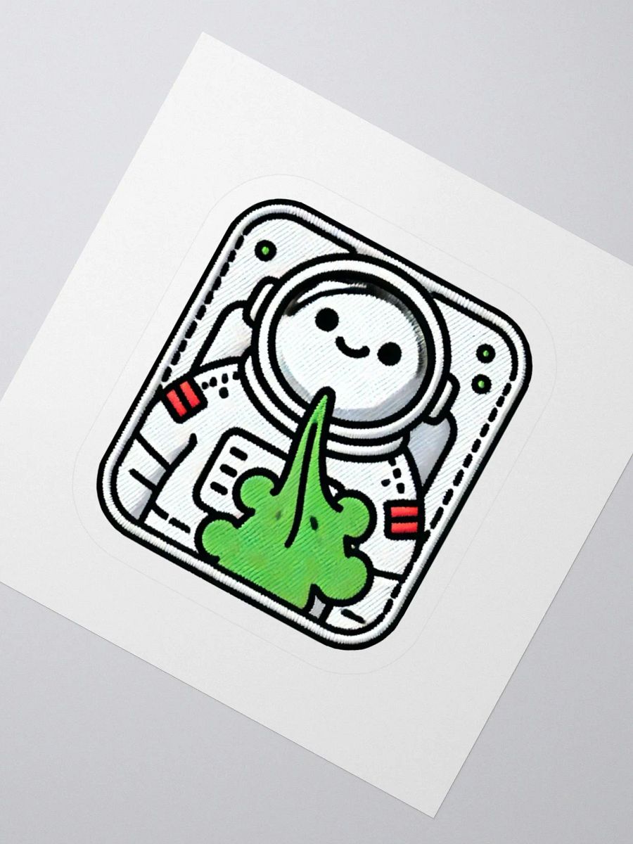 cartoon stinky astronaut sticker product image (3)