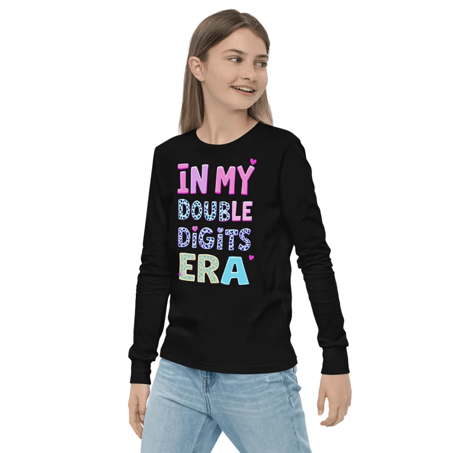 In My Double Digits Era - 10th Birthday T-Shirt for Kids & Tweens Long Sleeve Tee product image (5)