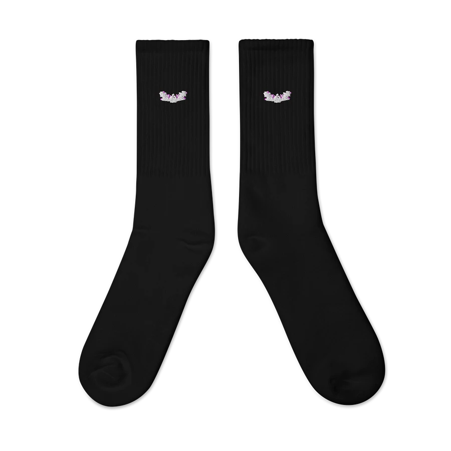 Bamboo SOCCO Embroidered Crew Socks product image (3)