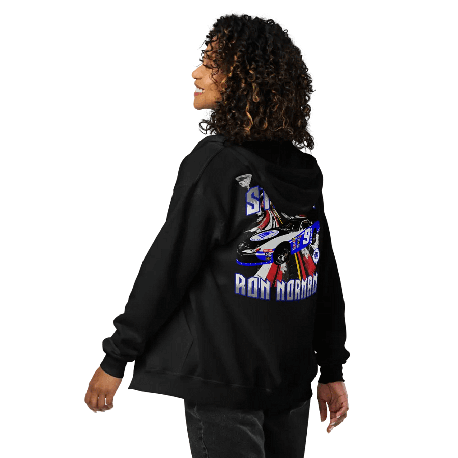 Stormin Ron Norman #9 team/crew design Full Zip Hoodie front logo/full back print product image (10)