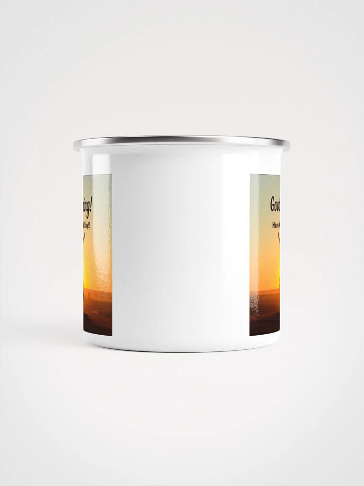Smiling Sunrise Enamel Mug product image (2)
