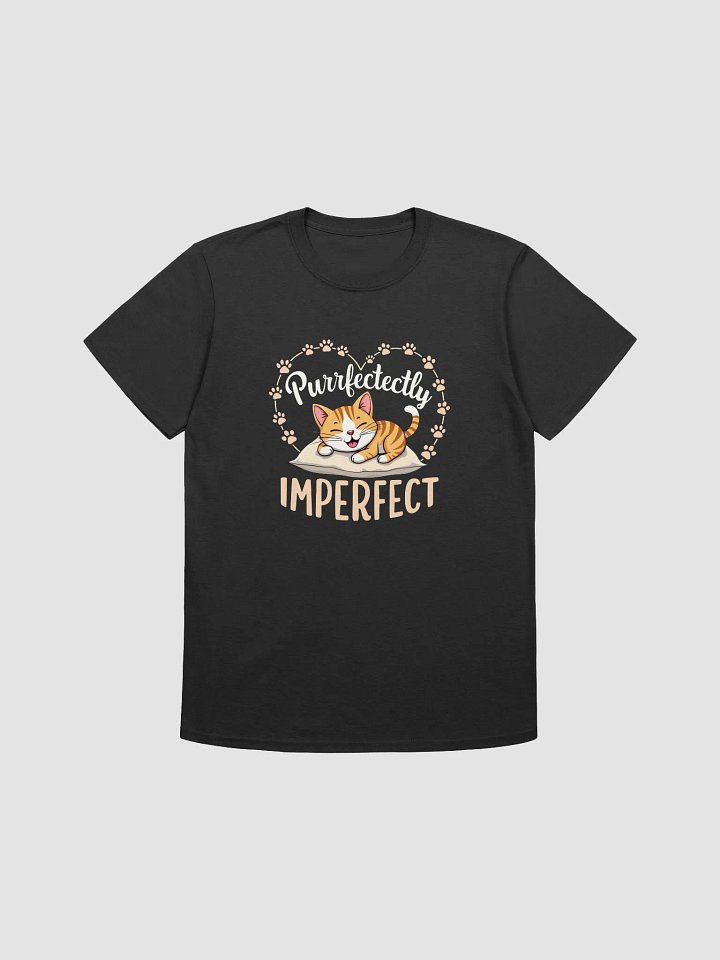 Funny cat T-shirt - Purrfectly Imperfect product image (1)