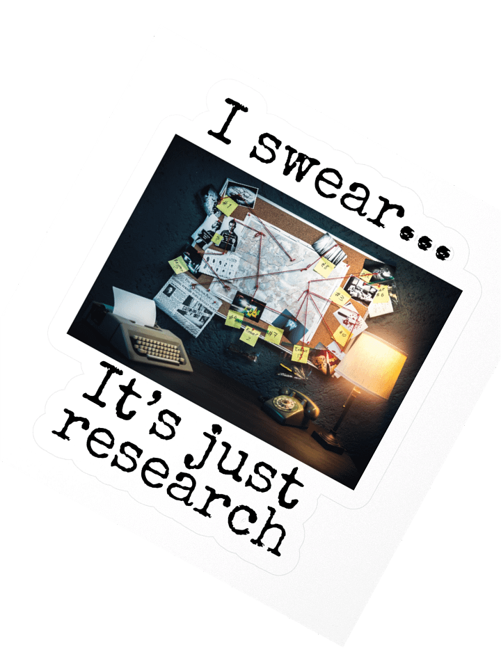 Research Crime Board Sticker product image (2)