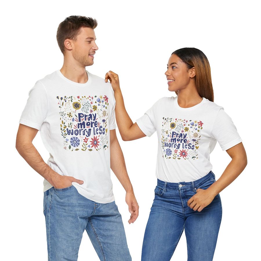 Pray more worry less Comfort unisex Tee product image (5)